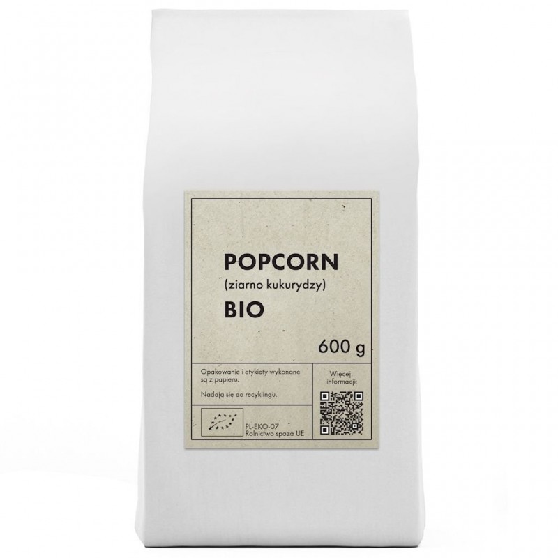 POPCORN (ZIARNO KUKURYDZY) BIO 600 g - THE PLANET