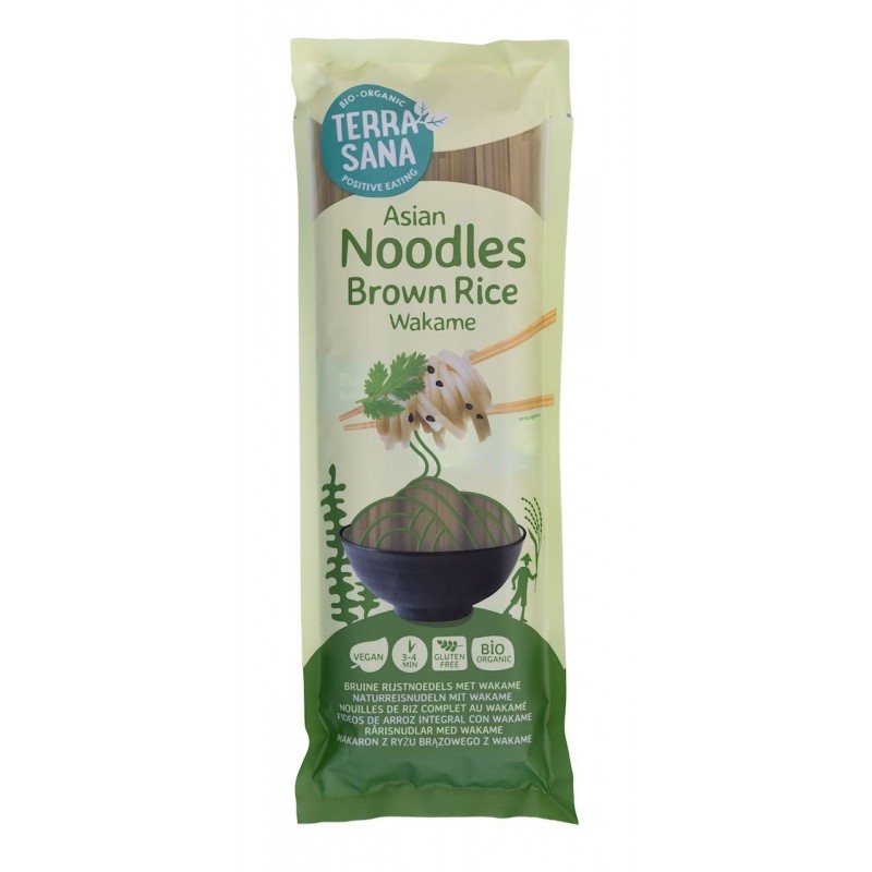 MAKARON (RYŻOWY RAZOWY Z DYNIĄ I IMBIREM) NOODLE SPAGHETTI BEZGLUTENOWY BIO 250 g - TERRASANA