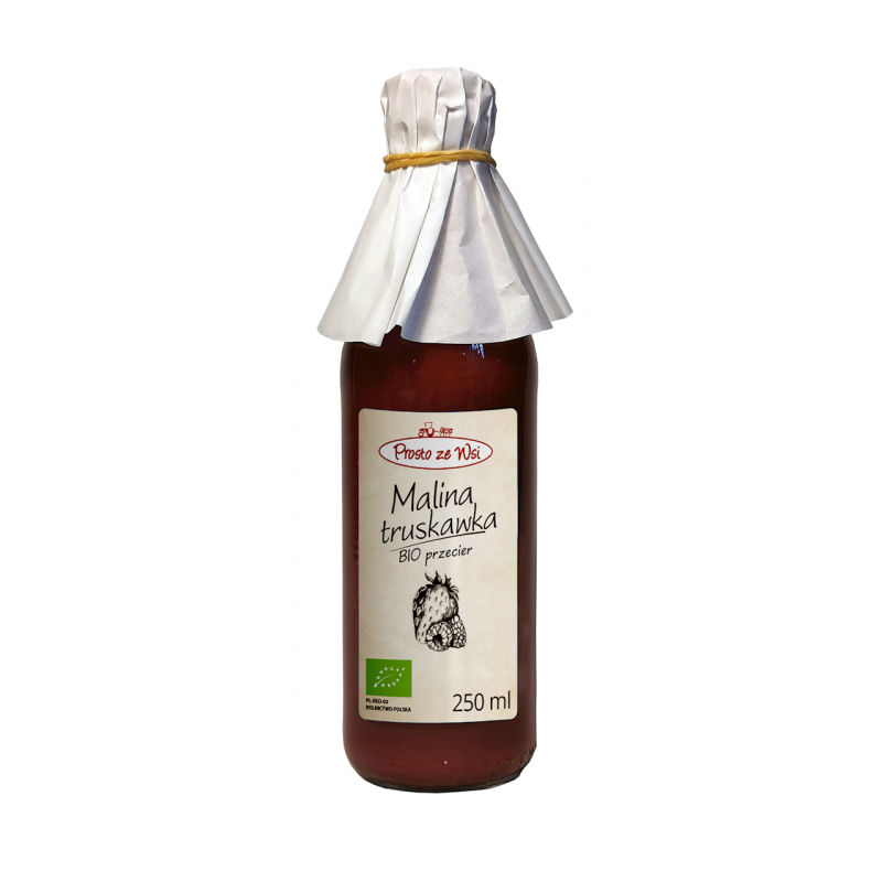 SOK PRZECIEROWY MALINA - TRUSKAWKA BIO 250 ml - PROSTO ZE WSI