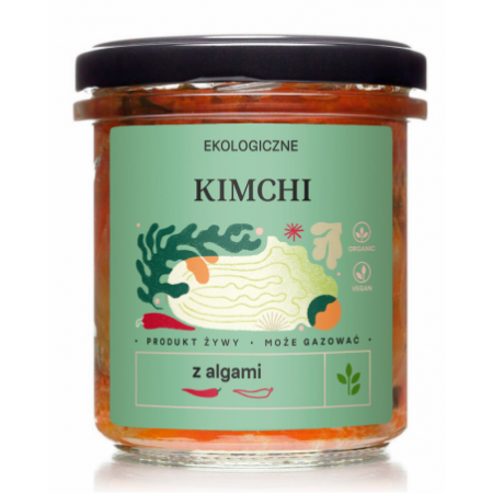 KIMCHI Z ALGAMI BIO 300 g - DELIKATNA (ZAKWASOWNIA)