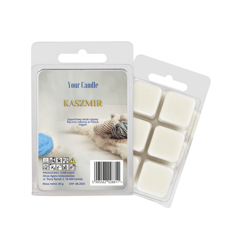 WOSK ZAPACHOWY SOJOWY KASZMIR (6 x 10 g) 60 g - YOUR CANDLE