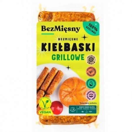 Bezmięsne Kiełbaski Grillowe 180g - BEZMIĘSNY MIĘSNY