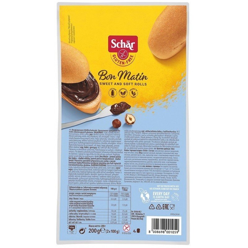 Bon matin- słodkie bułeczki BEZGL. (4x50 g) 200 g - SCHAR