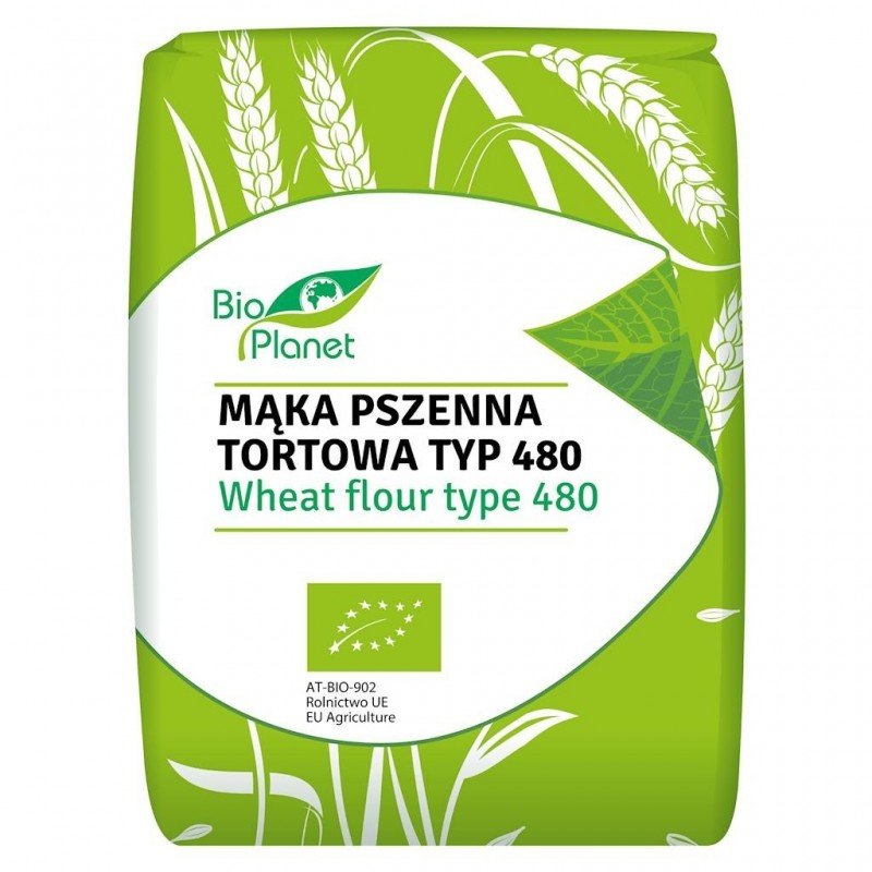 MĄKA PSZENNA TORTOWA TYP 480 BIO 1 kg - BIO PLANET