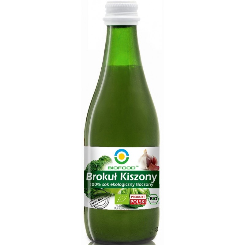 Brokuł Kiszony 100% sok ekologiczny tłoczony 300 ml - BIOFOOD
