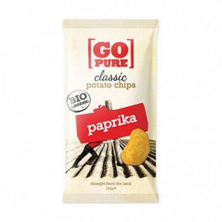 Chipsy o smaku paprykowym BEZGL. B/C BIO 125 g - GO PURE