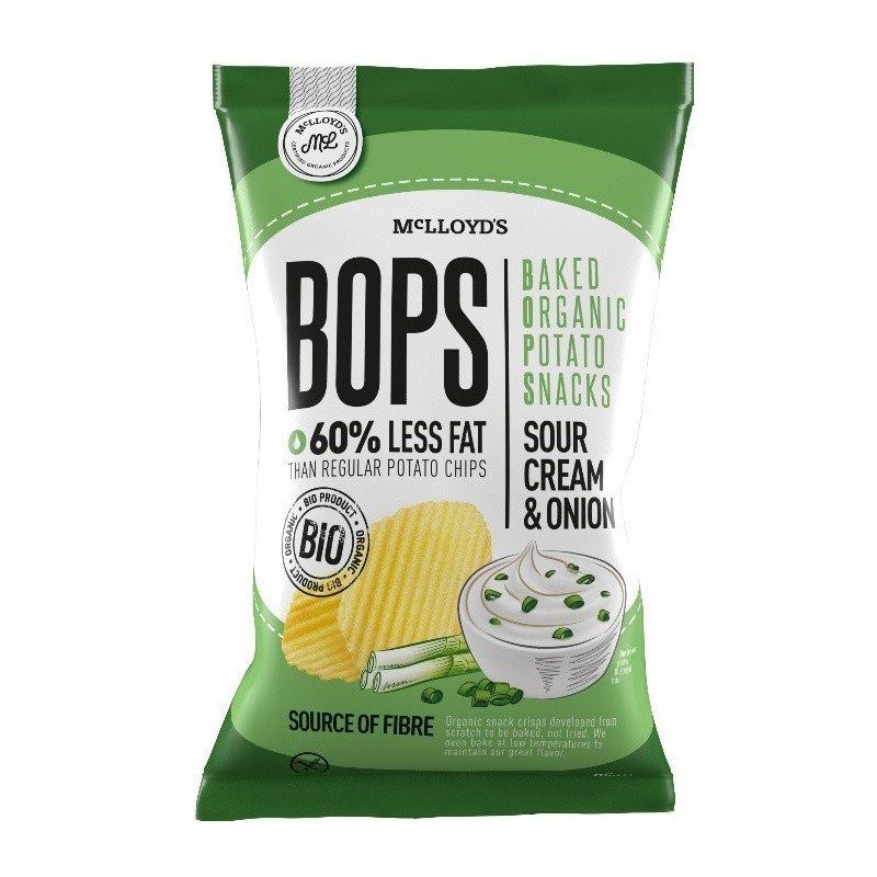 Chipsy ziemniaczane pieczone śmietankowo-cebulowe BEZGL. BIO 85 g - MCLLOYDS