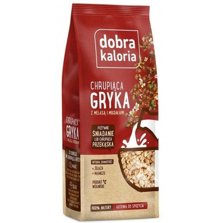 Chrupiąca gryka z melasą i migdałami 100 g - DOBRA KALORIA
