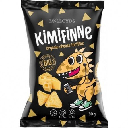 Chrupki kukurydziane nachos o smaku serowym BEZGL. BIO 30 g - KIMIFINNE