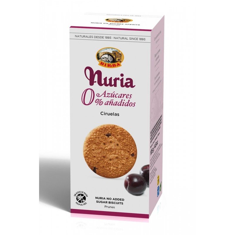CIASTKA ZE ŚLIWKAMI BEZ DODATKU CUKRU 135 g - BIRBA