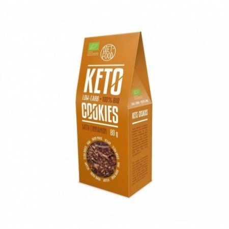 Ciasteczka KETO z cynamonem BIO 80 g - DIET FOOD