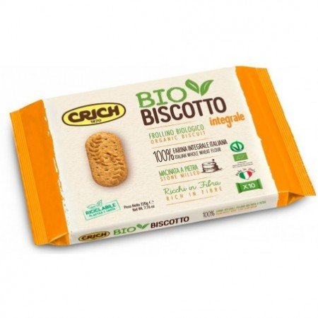 Ciasteczka pszenne pełnoziarniste BIO 220 g - CRICH
