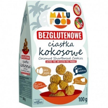 Ciastka kokosowe BEZGL. B/C 100g - MALU FOOD