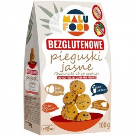 Ciastka pieguski jasne BEZGL. B/C 100 g - MALU FOOD