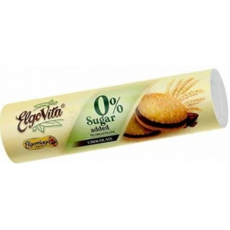 Ciastka-markizy z kremem o smaku czekoladowym B/C 180g - ELGOVITA