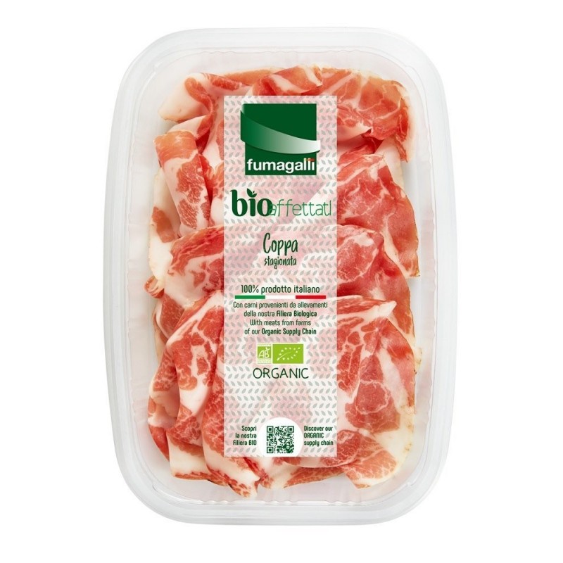 Coppa- karczek wieprzowy dojrzewający BIO 70 g - FUMAGALLI