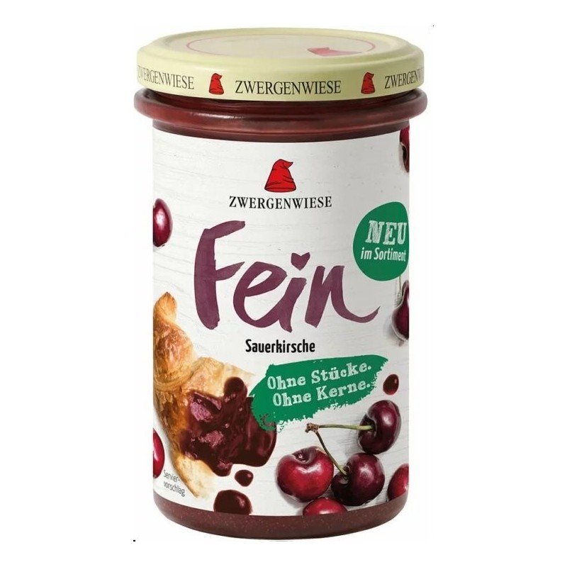 MUS WIŚNIOWY BEZGLUTENOWY BIO 280 g - ZWERGENWIESE