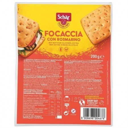 Focaccia z rozmarynem BEZGL. 200 g - SCHAR