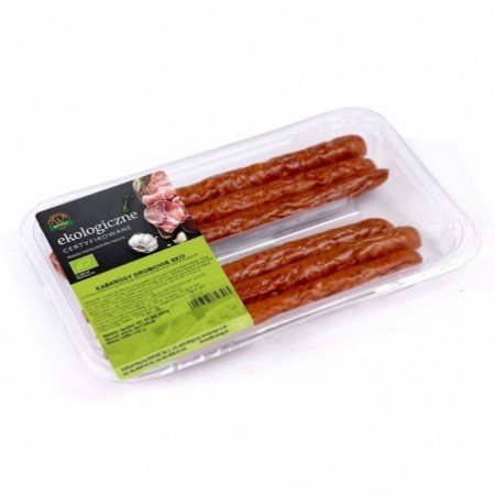 KABANOSY DROBIOWE BIO (około 1,00 kg) - WASĄG (NA ZAMÓWIENIE)