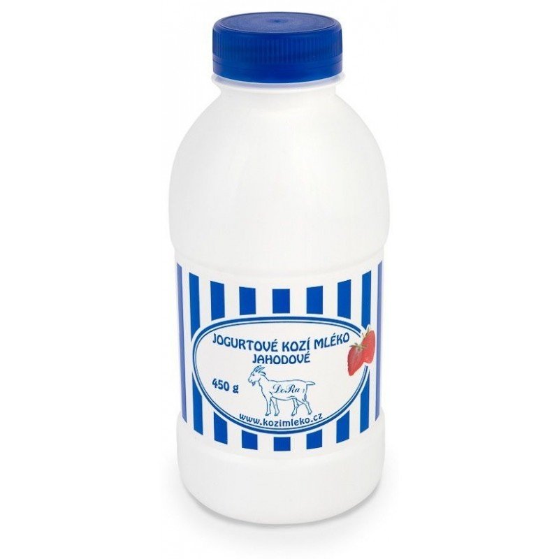 Jogurt kozi pitny truskawkowy 240 g - KOZIMLEKO