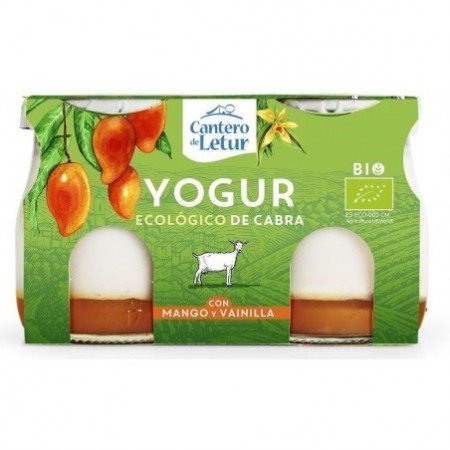 Jogurt kozi z mango i wanilią BIO 2x125 g - CANTERO DE LETUR