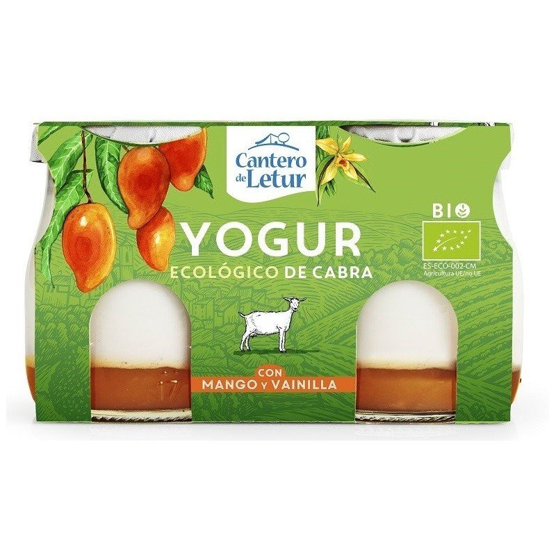 Jogurt kozi z mango i wanilią BIO 2x125 g - CANTERO DE LETUR