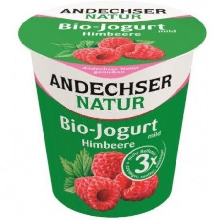 Jogurt malinowy 3,8% tł. BIO 150 g - ANDECHSER