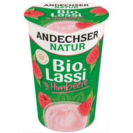 Jogurt pitny Lassi malina 3,5% tł.BIO 250 g - ANDECHSER