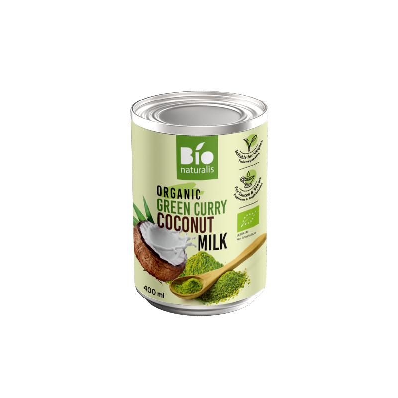 COCONUT MILK - NAPÓJ KOKOSOWY GREEN CURRY BIO 400 ml - BIO NATURALIS