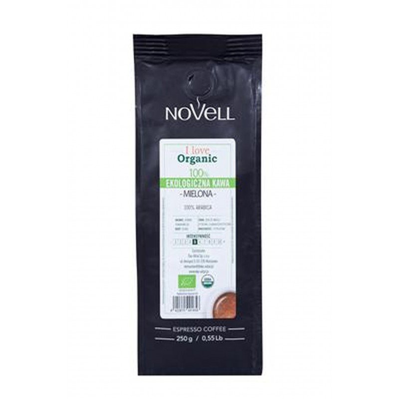 Kawa mielona I love Organic BIO 250 g - CAFES NOVELL