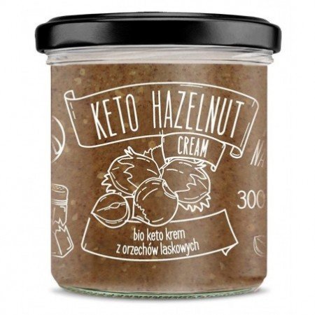 Keto krem z orzechów laskowych z olejem mtc BIO 300 g - DIET FOOD