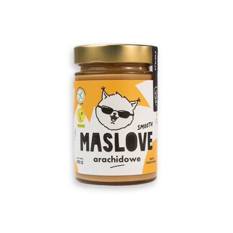 KREM Z ORZESZKÓW ZIEMNYCH SMOOTH BEZGLUTENOWY 290 g - MASLOVE