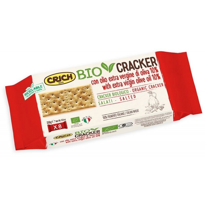 Krakersy z oliwą z oliwek BIO 250 g - CRICH