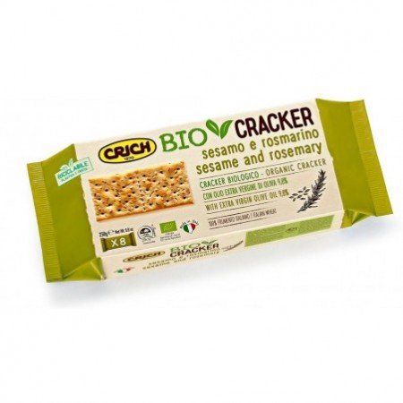Krakersy z sezamem i rozmarynem BIO 250 g - CRICH