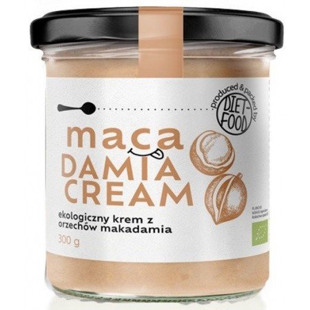 Krem z orzechów macadamia 100% BIO 300 g - DIET FOOD