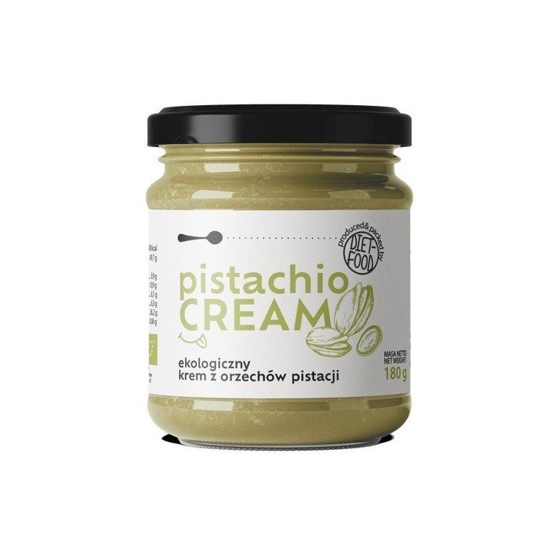 Krem z orzechów pistacji 100%  BIO 180 g - DIET FOOD
