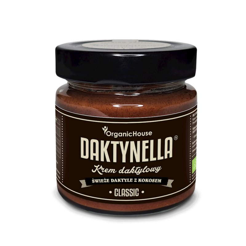 KREM KOKOSOWO - DAKTYLOWY CLASSIC BEZGLUTENOWY BIO 190 g - ORGANIC HOUSE (DAKTYNELLA)