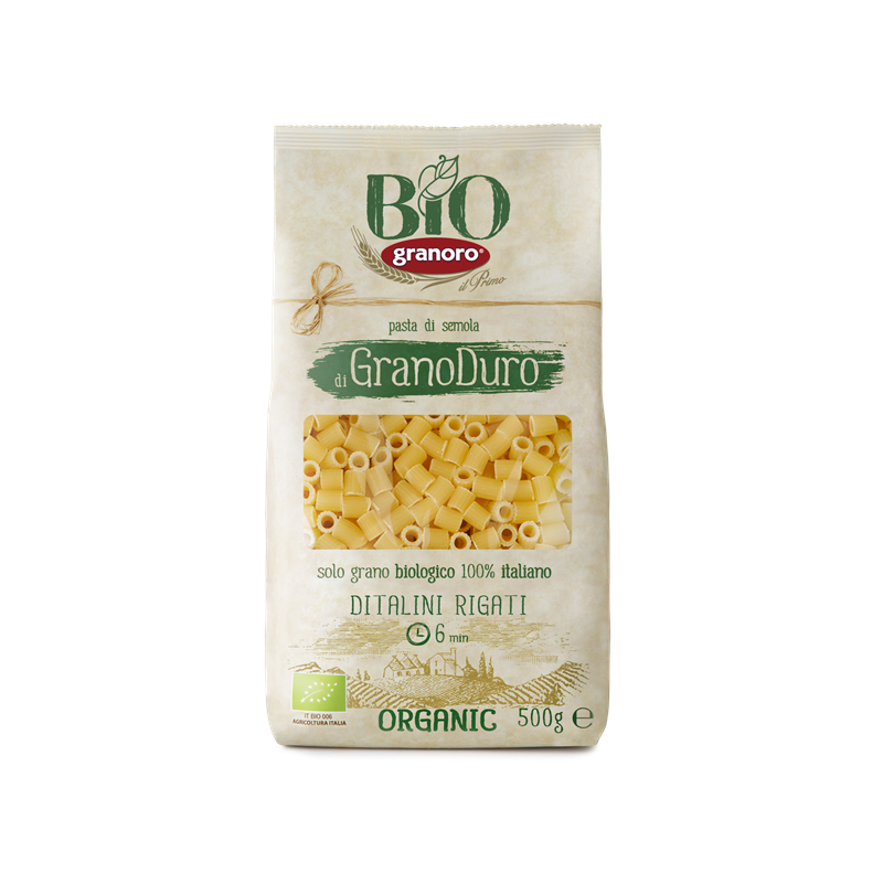 Makaron ditalini rigati BIO 500 g - GRANORO