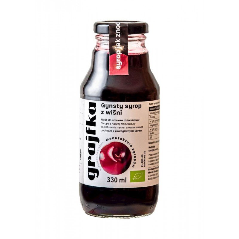 SYROP Z WIŚNI BIO 330 ml - GRAJFKA