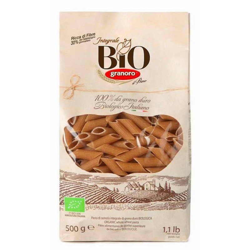Makaron mezze penne rigate pełnoz. BIO 500 g - GRANORO