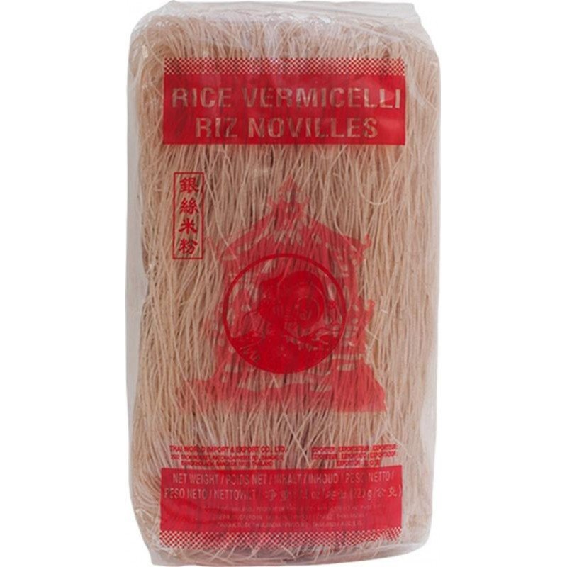 Makaron ryżowy razowy nitka 220 g - MERRE