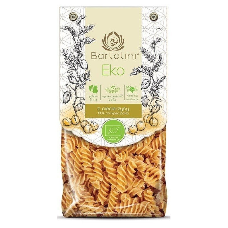 Makaron z ciecierzycy  świderek BIO 250g - BARTOLINI