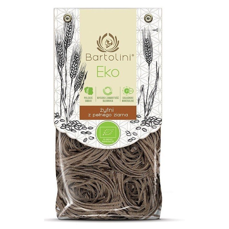 Makaron żytni gniazda tagliatelle BIO 250g - BARTOLINI