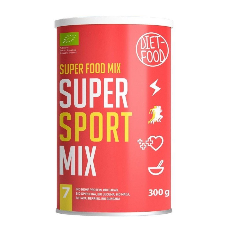 MIESZANKA WSPOMAGAJĄCA TRENING (SUPER SPORT MIX) BIO 300 g - DIET-FOOD