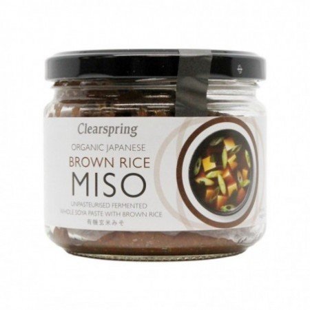 Miso z brązowego ryżu - niepasteryzowane BIO 300 g - CLEARSPRING