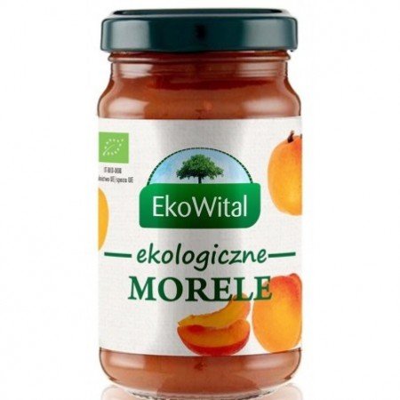 Mus morelowy bez dodatku cukru BIO 250 g - EKOWITAL