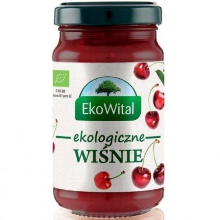 Mus wiśniowy bez dodatku cukru BIO 250 g - EKOWITAL