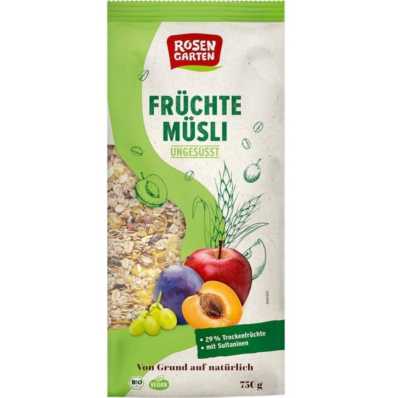 Musli z 30% owoców BIO 750 g - ROSENGARTEN
