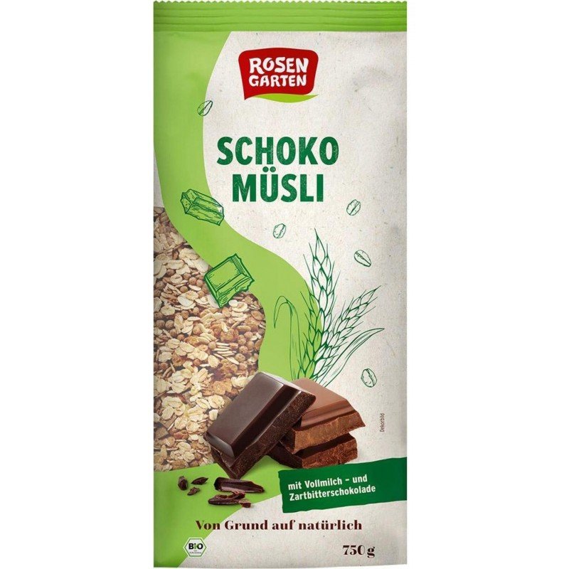 Musli z czekoladą BIO 750 g - ROSENGARTEN
