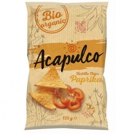 Nachosy o smaku paprykowym BIO 125 g - ACAPULCO